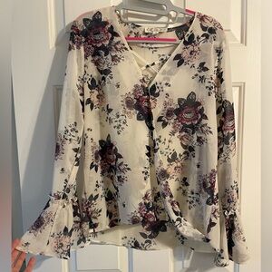 Lightweight blouse. I’m a size 6 and 5’4”.